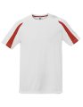 Goedkope Sportshirt Starworld Unisex Contrast Wit-Rood
